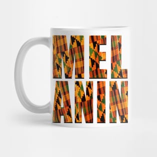 Melanin Kente Pattern Black Pride Gift Mug